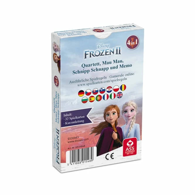 Die Eiskönigin 2 - Kartenspiel 4-in-1 Die Eiskönigin 2 - Kartenspiel 4-in-1 -Asmodee Geschäft 166044 5411068015489 ass fro quartett die eisknigin 4