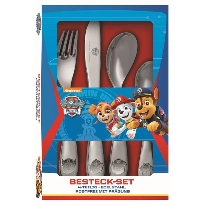 Paw Patrol - Edelstahl Besteckset - 4 Teile
