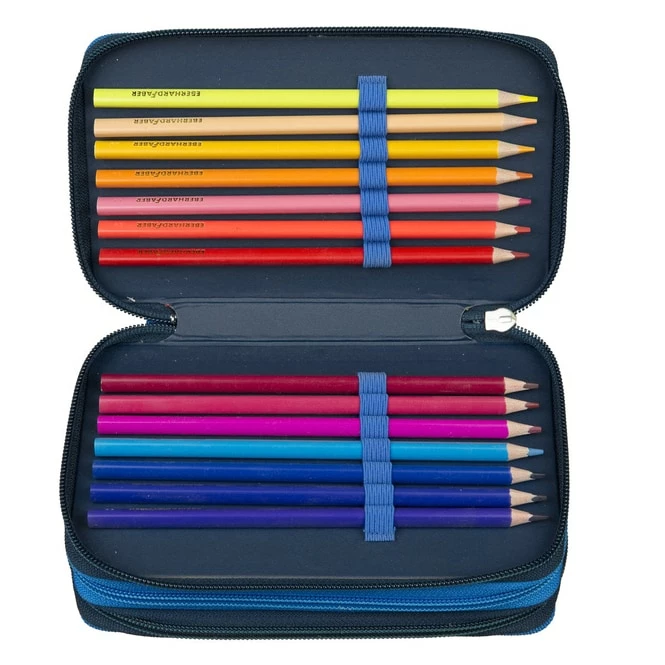 Undercover Jurassic World - Federmäppchen Mit 3 Fächern - 30-teilig