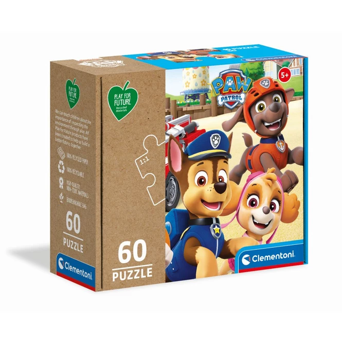 Paw Patrol - Play for Future - Kinderpuzzle - 60 Teile Clementoni Paw Patrol - Play For Future - Kinderpuzzle - 60 Teile -Asmodee Geschäft 232735 8005125261024 puzzle paw patrol