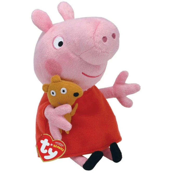 Peppa Wutz - TY Beanie Babies - Peppa - Ca. 15 Cm