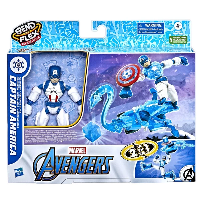 Hasbro Marvel Avengers - Bend And Flex - Captain America - Ice Mission