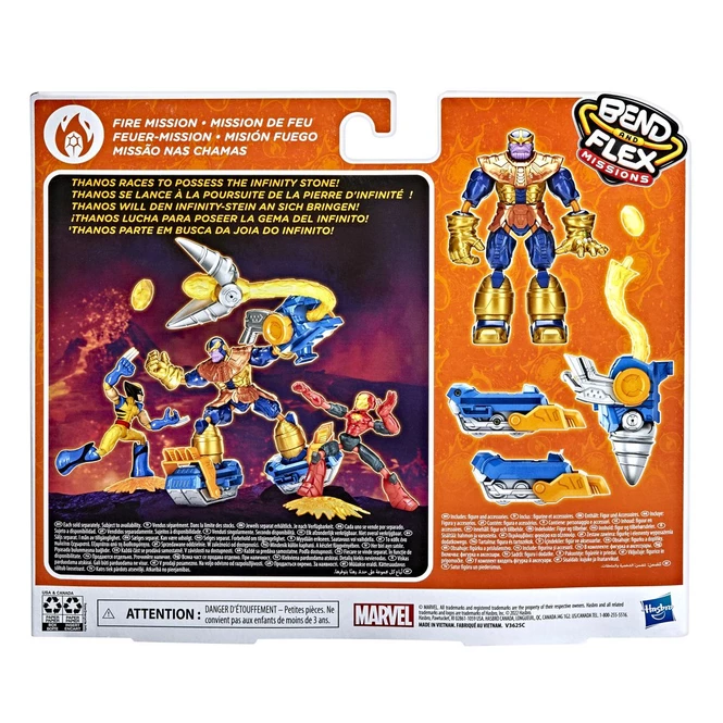 Hasbro Marvel Avengers - Bend And Flex - Thanos - Fire Mission - Image 4