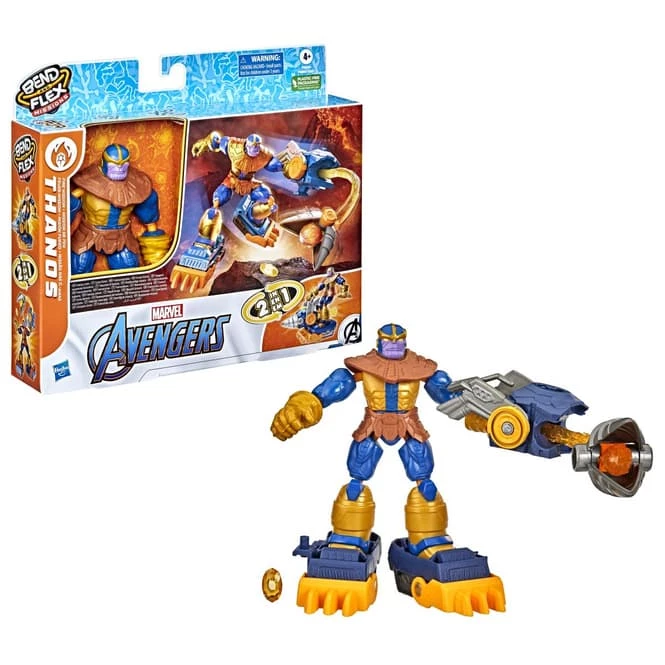 Hasbro Marvel Avengers - Bend And Flex - Thanos - Fire Mission - Image 2
