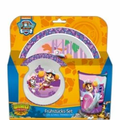 Paw Patrol - Frühstücksset Dino Rescue - Lila - 3teilig
