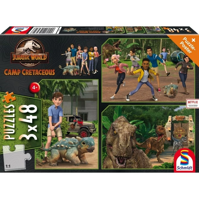 Schmidt Spiele Jurassic World - 3 X 48 Teile Puzzle - Abenteuer Isla Nublar - Image 2