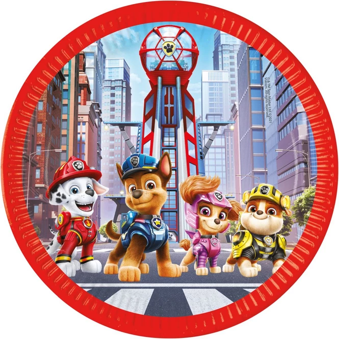Procos Paw Patrol - The Movie - 8 Partyteller - Ca. 23 Cm
