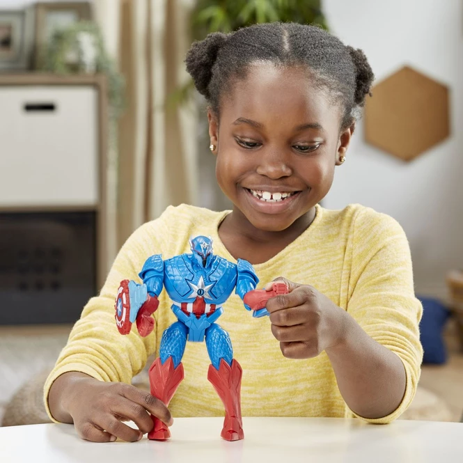 Hasbro Marvel - Mech Strike Monster Hunters Deluxe - Captain America - Actionfigur - Image 5