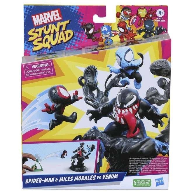 Hasbro Marvel Stunt Squad - Helden Gegen Schurken Spielset Spider-Man U. Miles Morales Vs. Venom - Image 2