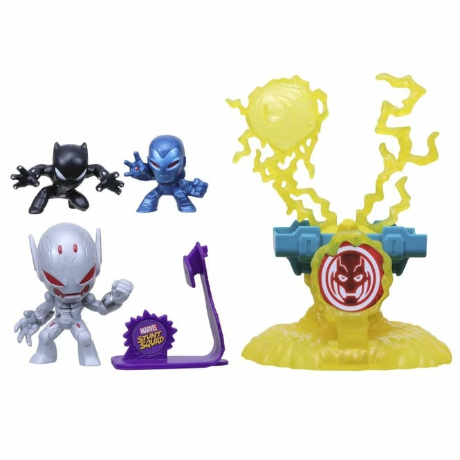 Hasbro Marvel Stunt Squad - Helden Gegen Schurken Spielset Black Panther U. Iron Man Vs. Ultrom