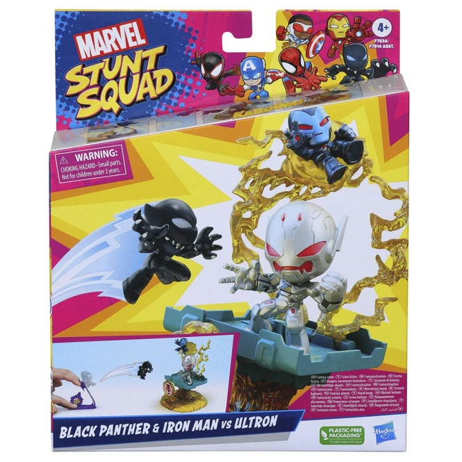 Hasbro Marvel Stunt Squad - Helden Gegen Schurken Spielset Black Panther U. Iron Man Vs. Ultrom - Image 2