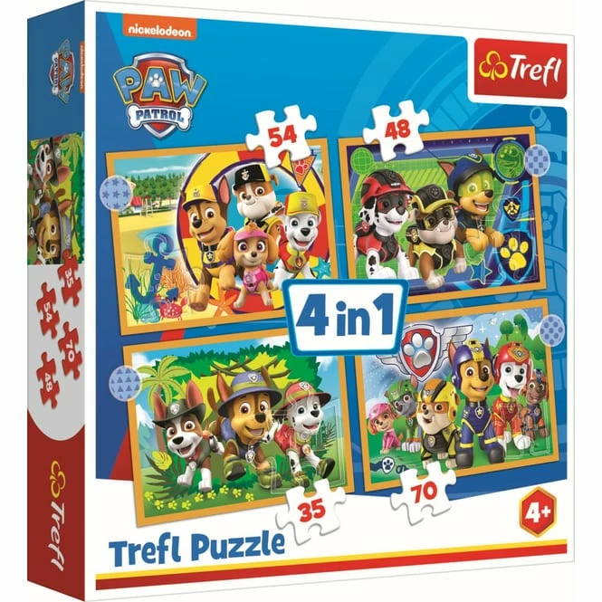 Trefl Paw Patrol - Puzzle - 4 In 1