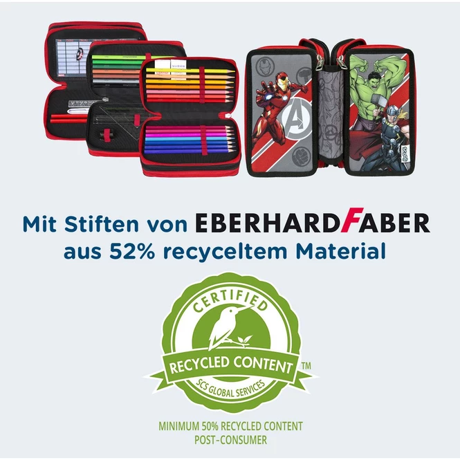 Undercover Marvel - Federmäppchen Mit 3 Fächern - 30-teilig - Image 6