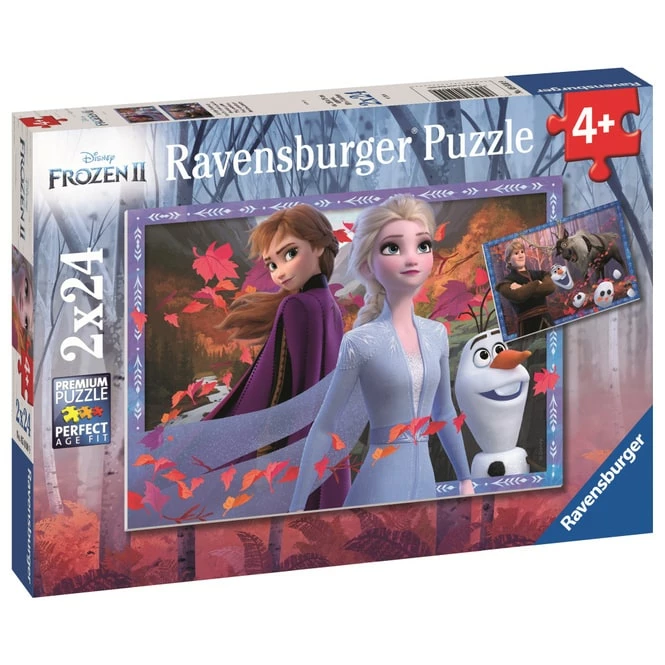 Ravensburger Kinderpuzzle - Die Eiskönigin 2 - Frostige Abenteuer - 2 X 24 Teile - Image 3
