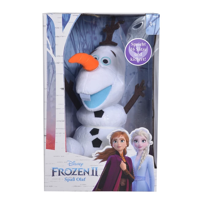 SIMBA TOYs Die Eiskönigin 2 - Spaß Olaf - Stoffpuppe Mit Funktion - Ca. 30 Cm