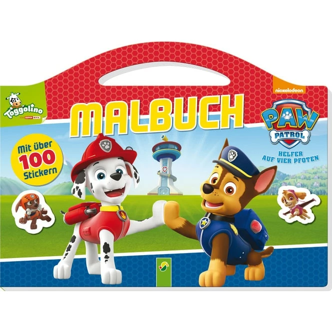 PAW Patrol - Taschenmalbuch - Mit über 100 Stickern