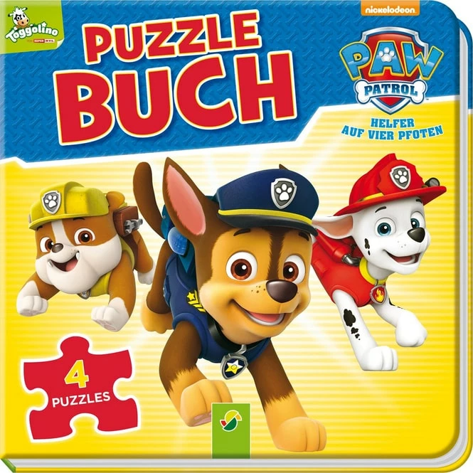 PAW Patrol - Puzzlebuch - Mit 4 Puzzles à 12 Teilen